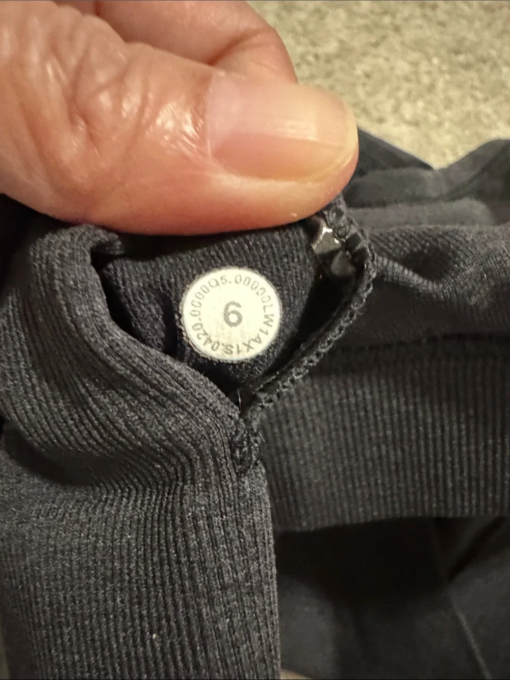 Lululemon Ebb To Street Tank Heathered Black Ribbed Shelf Bra Workout Gym-6